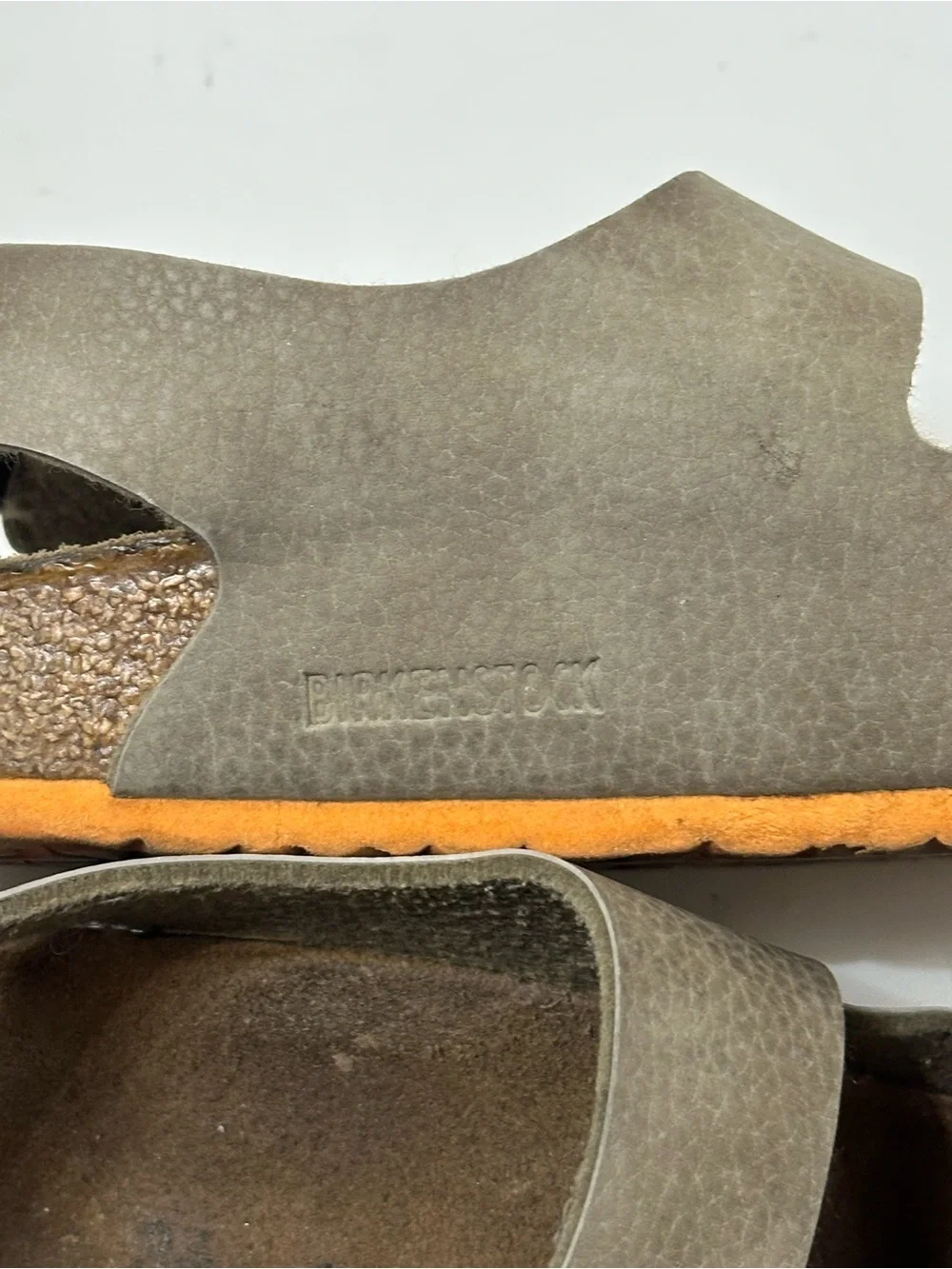 Birkenstock Men's Olive Green 2-Strap Adjustable Strap Sandals Size 35 EU (3 US)